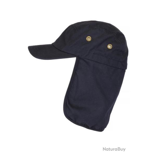 Casquette Protege Nuque Bleue en Coton Saharienne Nedeyv Taille unique Bleu