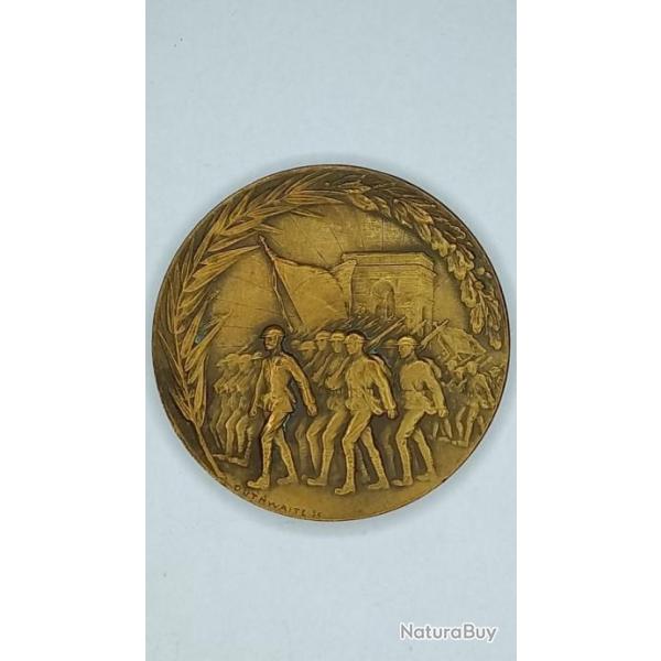M�daille Royaume-Uni WWI "The Saviours of the Liberty of the World"