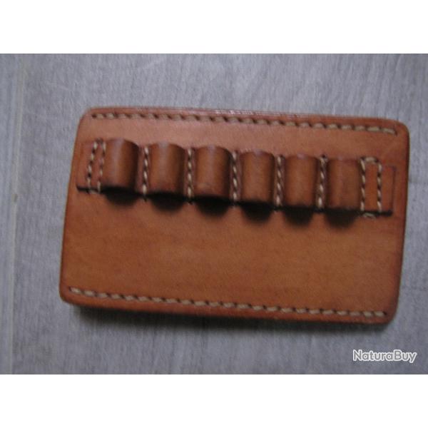 Cartouchi�re BRUNO cuir pour 6 cartouches de 38/357