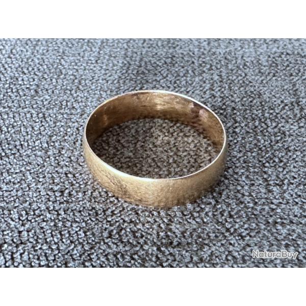 Grand anneau or rose 18 carats - taille 60 - bague - alliance