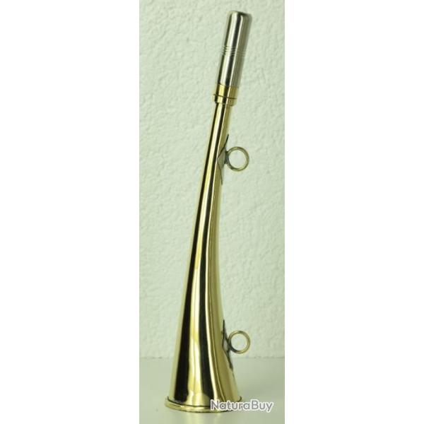 Corne plate Compi�gne 25 cm laiton poli