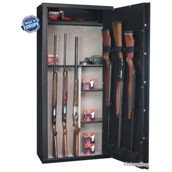 Armoire forte INFAC SENTINEL 14 armes - 11 avec lunette + 3 dans la porte