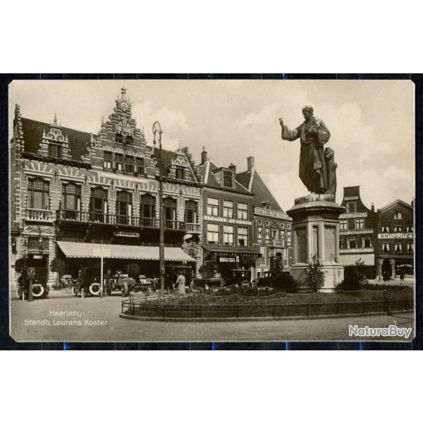 Carte postale ancienne Netherlands - Haarlem Standb Laurens Koster 1900