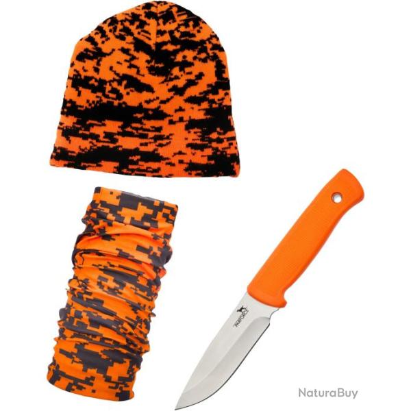 Kit de chasse (Couleur: Camo orange/kaki, Taille: TU)