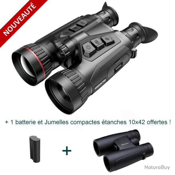 HIKMICRO HABROK PRO HX60LN - Jumelles multi-spectre avec t�l�m�tre + 1 batterie + Jumelles 10x42 !