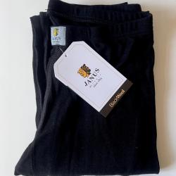 Legging femme chaud pure laine m&eacute;rinos coupe sport noir XL (extra large)