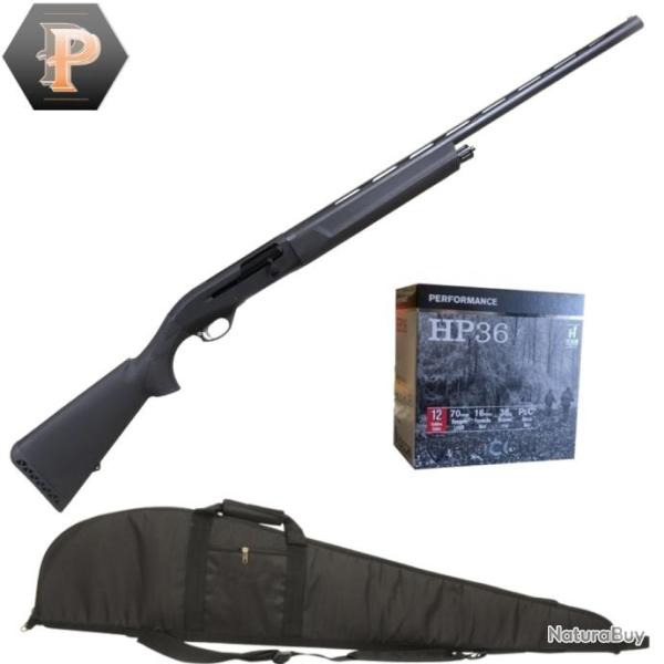 Fusil semi automatique Ege Arms FX12 synthtique cal.12/76 canon 76cm + mun + fourreau