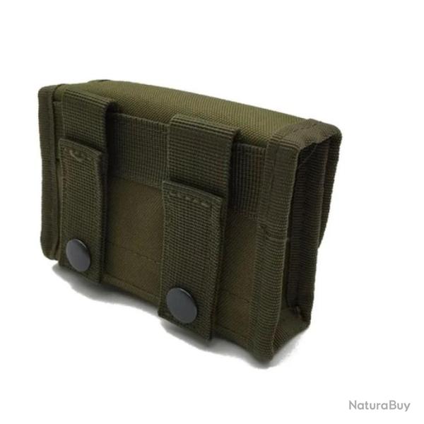 Sacoche Cartouchi�re Multifonctions pour Ceinture 10 Cartouches Chasse et Tir en Plein Air Vert