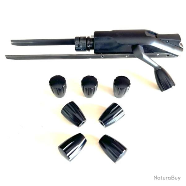 LEVIER D'ARMEMENT ALU LONG � RAINURES pour BLASER R93, R8 ou CZ, Sauer, Mauser, Bergara, ...