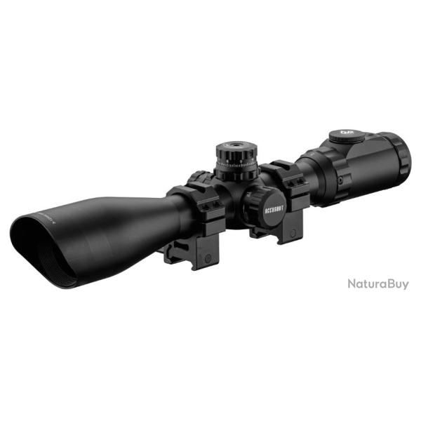 Lunette de tir UTG ACCUSHOT 3-12x44 r�ticule lumineux Mildot - avec colliers et bonnettes