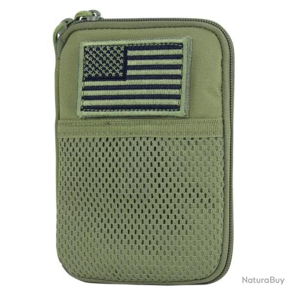 Pochette pouch avec patch drapeau am�ricain MOLLE OD CONDOR