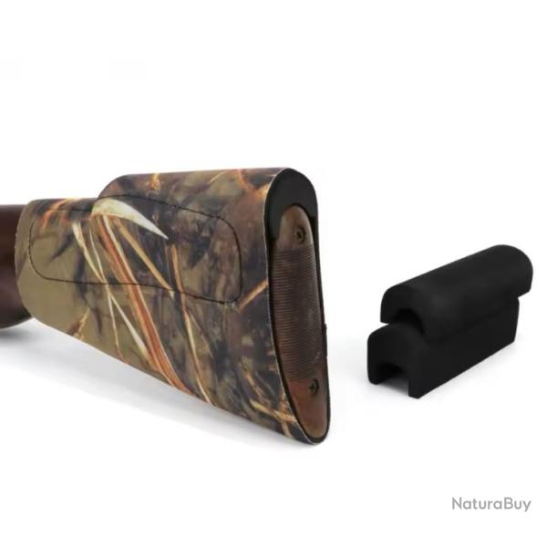 Crosse de joue � enfiler en n�opr�ne avec 3 coussinets, accessoires de chasse, aide-joue, A