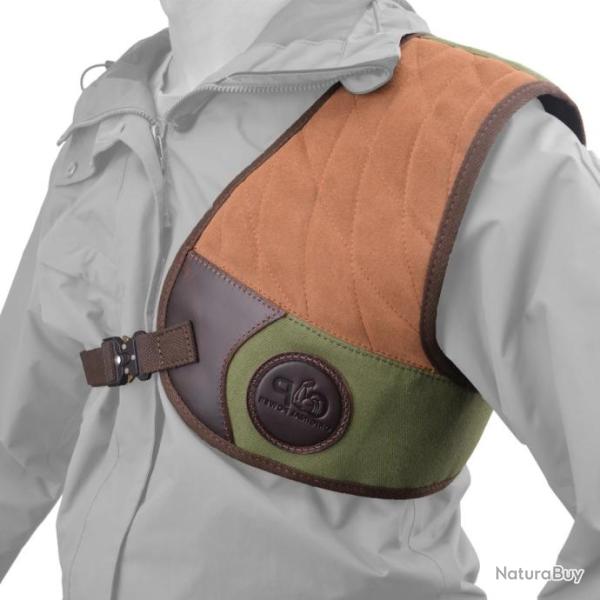 Coussin amortisseur d'�paule suede et toile - Gaucher Vert