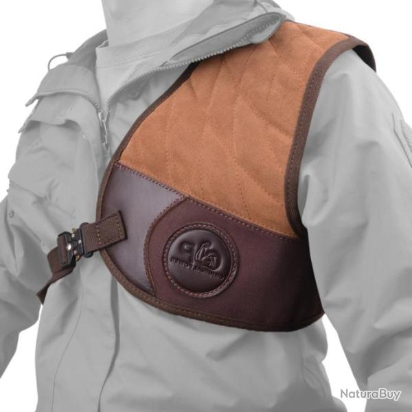 Coussin amortisseur d'�paule suede et toile - Gaucher Marron