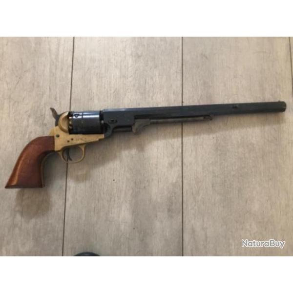 Revolver PIETTA Colt Army Navy Cal. 44 - Canon long sortie canon octogone