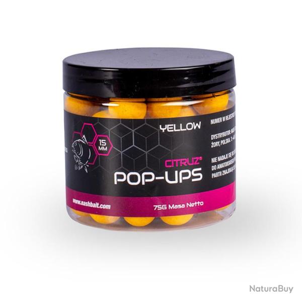 Pop Ups NASH Citruz 12mm 75g Yellow