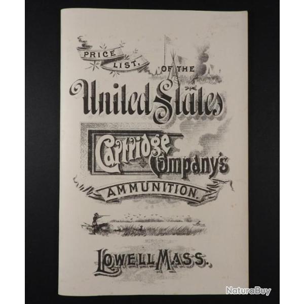 1891 United States Cartridge Company's Ammunition Price List *Sharp*