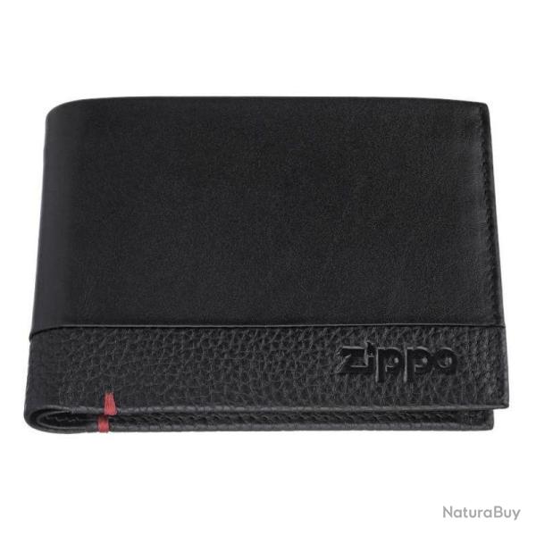 PORTEFEUILLE ZIPPO NAPPA Noir