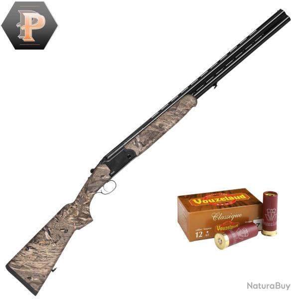 Pack Chasseur ! Fusil superpos� Yildiz SPZ SM Camo - Cal. 12/76 + mun