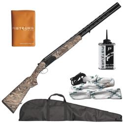 Pack Chasseur ! Fusil superpos&eacute; Yildiz SPZ SM Camo - Cal. 12/76 + fourreau + nettoyage + porte p