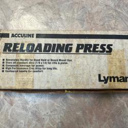 Boite d'origine pour presse Lyman Acculine avec doc . + autocollant cadeau