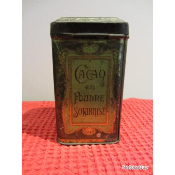 Boite t�le cacao en poudre B�rard 1920