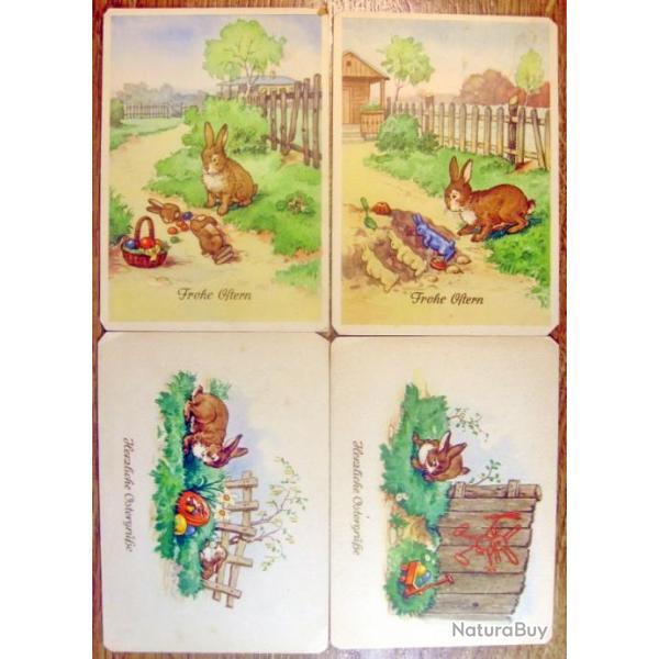 Cartes postales lot de 24 ancienne Allemande - illustr� pour enfants 1930-40's