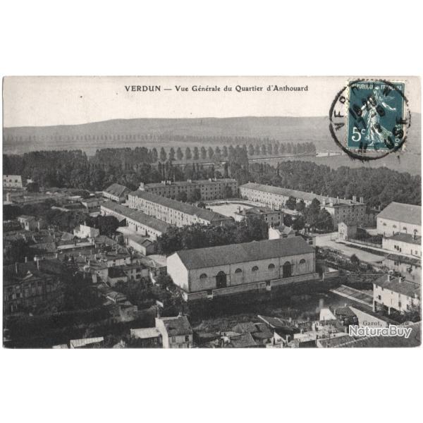 CPA MILITARIA  -  VERDUN  -  VUE G�N�RALE DU QUARTIER D'ANTHOU
