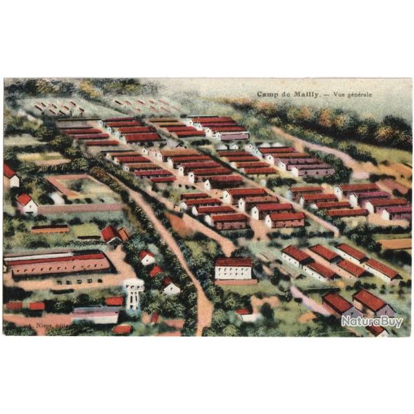 CPA MILITARIA  -  CAMP DE MAILLY  -  VUE G�N�RALE