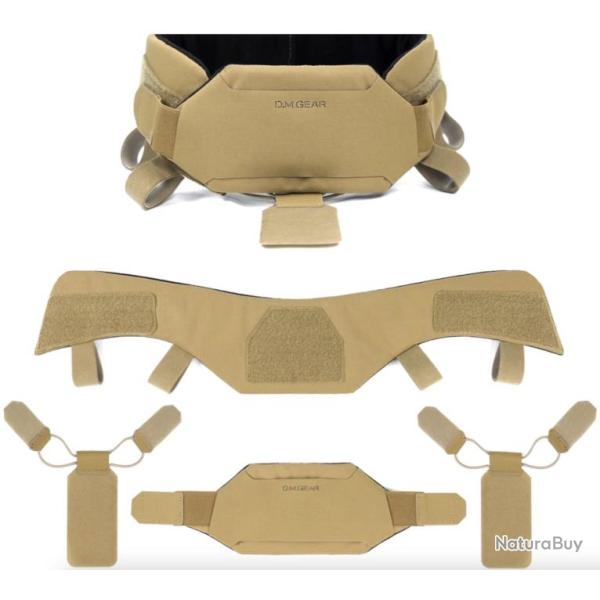 Protection de cou Collier de Protection Universel pour Gilet Tactique  Airsoft Chasse Beige