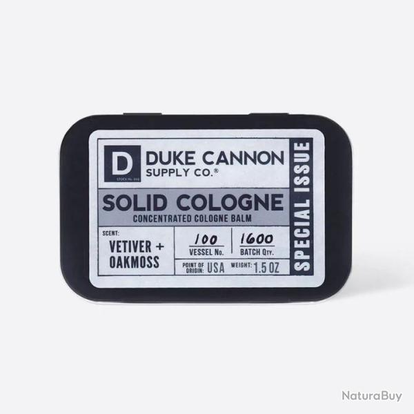 Duke Cannon Solid Cologne - Vetiver + Oakmoss