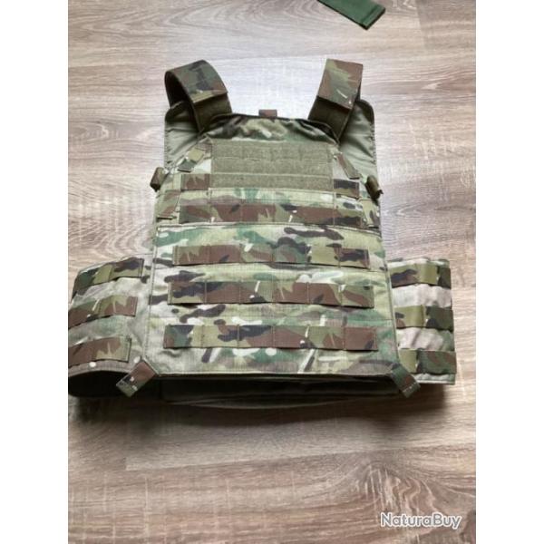 Porte plaque multicam LBX LBT gilet pare balles .