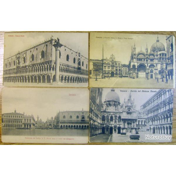 Cartes postales lot de 24 ancienne Italie - Vrone, Gnes, Varenna, Venise, Trieste, Caterina 1900's