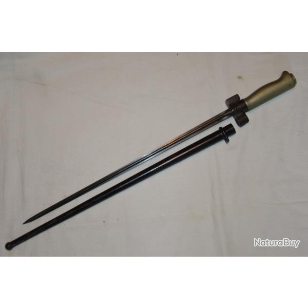 BAIONNETTE MOUSQUETON LEBEL 1886 R.35- RACCOURCIE (LAME 400 mm)-CAMPAGNE DE FRANCE 1940