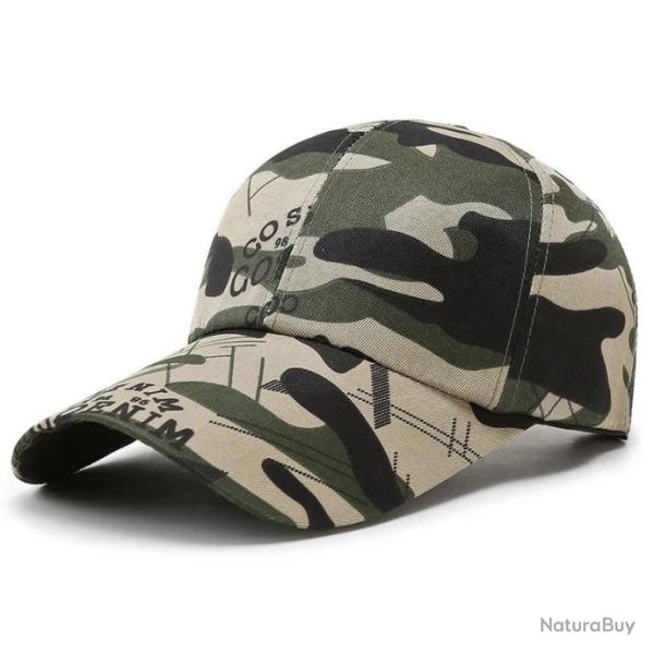 Casquette camouflage � visi�re longue - Mod�le 1
