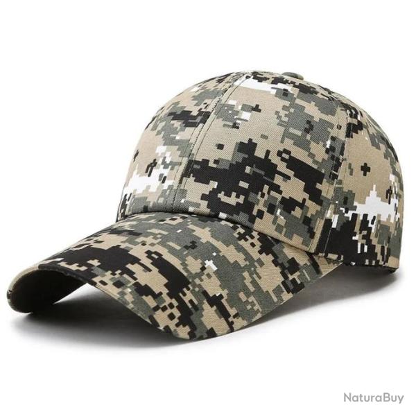Casquette camouflage � visi�re longue - Mod�le 4