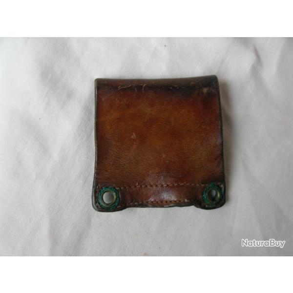 WW2/POSTWAR FRANCE PASSANT DE CEINTURON EN CUIR BRELAGE MILITAIRE POUR ADAPTATION MATERIEL AM�RICAIN