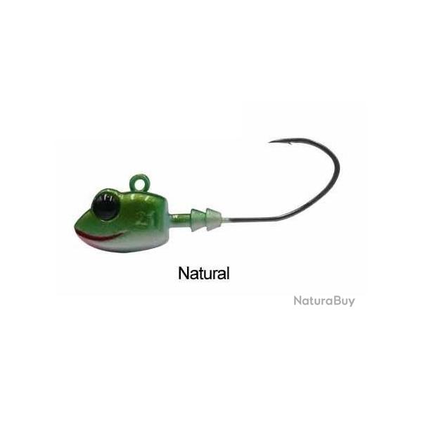 TETE PLOMBEE FROG JIG PAR 3 NATURAL NPC 17gr