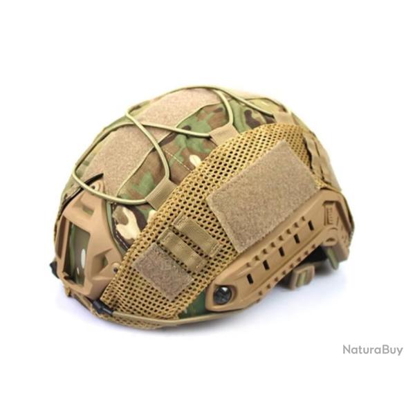 Couvre Casque Tactique pour Casque FAST - Protection et Confort Suppl�mentaire Sable