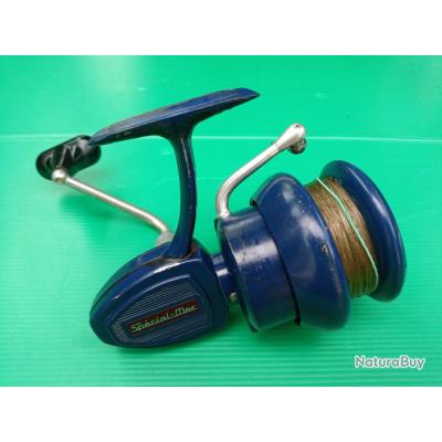 Moulinet De Pêche Ancien D.A.M BAM 500 – Bleu – Bon état – Avec Ramasse-doigt