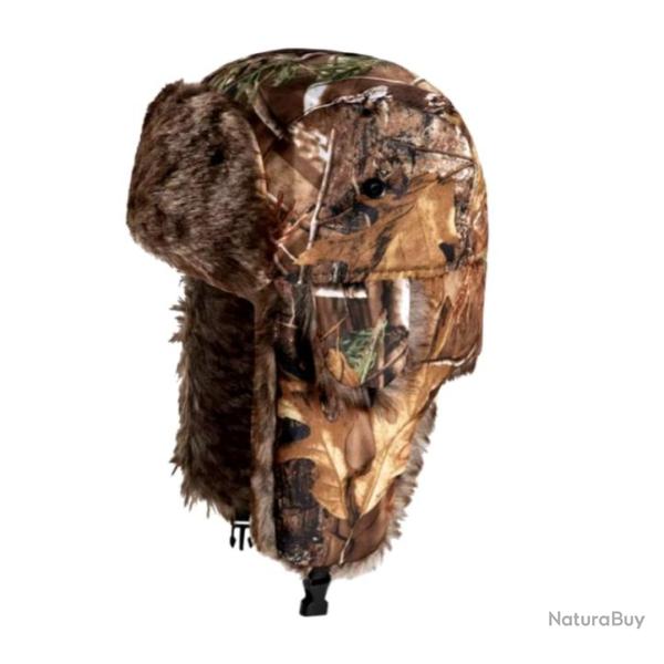 Chapka pour Chasse Activit�s ext�rieures - Fibre de Polyester Isolante, Id�ale pour l'Hiver Marron