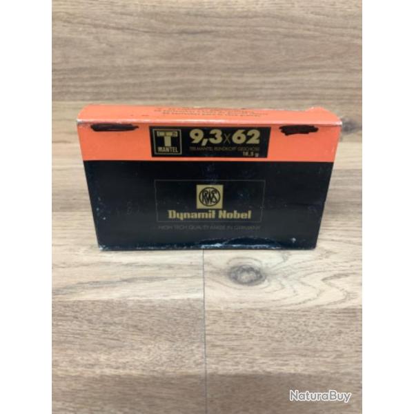 Bo�te de 20 balles RWS 9,3x62