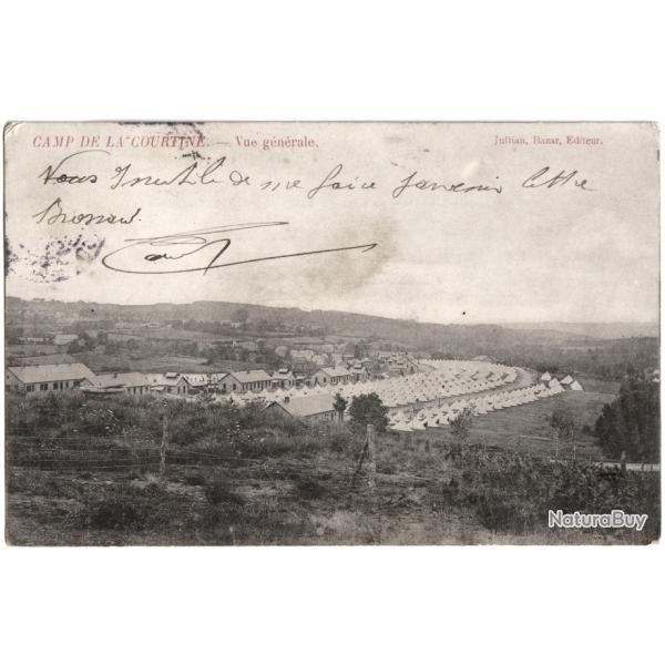 CPA MILITARIA  -  CAMP DE LA COURTINE  -  VUE G�N�RALE