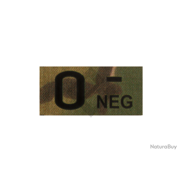 Patch groupe sanguin O Neg - Multicam IR - Clawgear