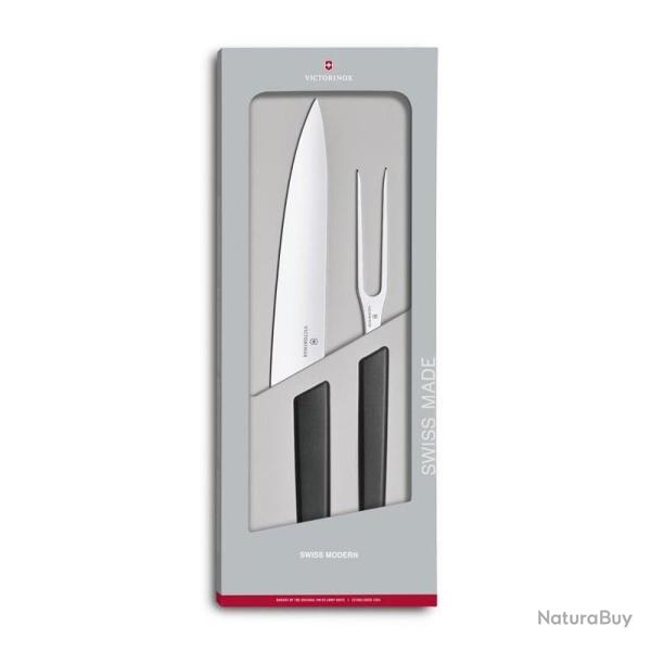 Coffret d�couper "Swiss Modern" (2 pi�ces) [Victorinox]