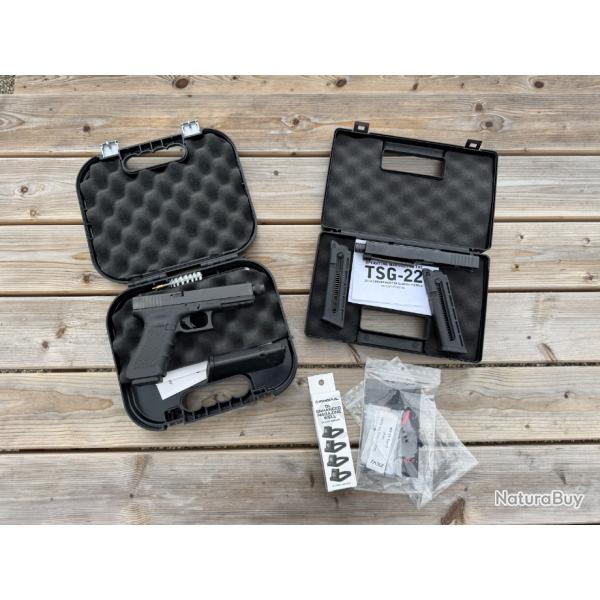 Lot GLOCK 17 Gen4 Filet� + D�tente ZEV Fulcrum + Conversion Tactical Solution 22LR Filet� - A SAISIR