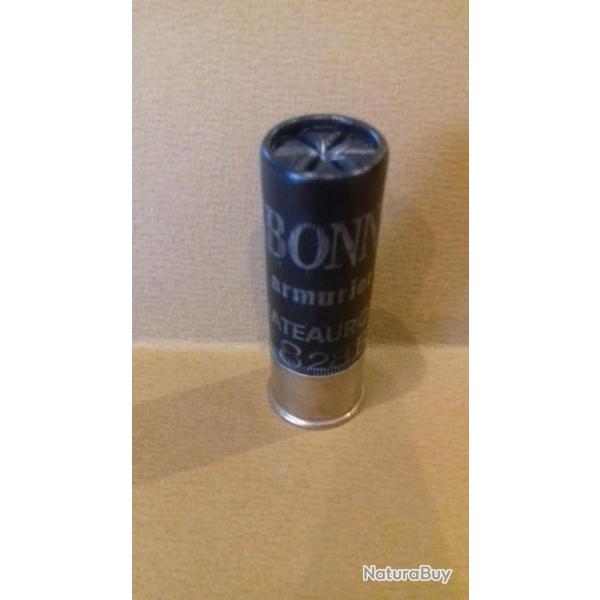 CARTOUCHE ANCIENNE NON RECHARGEE EN PLASTIQUE D ARMURIER  G.BONNIN CAL.16  COLLECTION   .