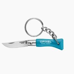 COUTEAU PLIANT OPINEL N&deg;2 PORTE CL&Eacute;S cyan