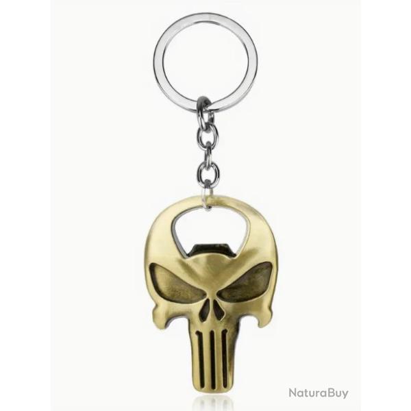 Porte-cl�s crane Punisher d�capsuleur m�tal dor�