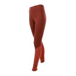 Leggings sport femme laine m&eacute;rinos bleu ou rouge S (small) rouge corten